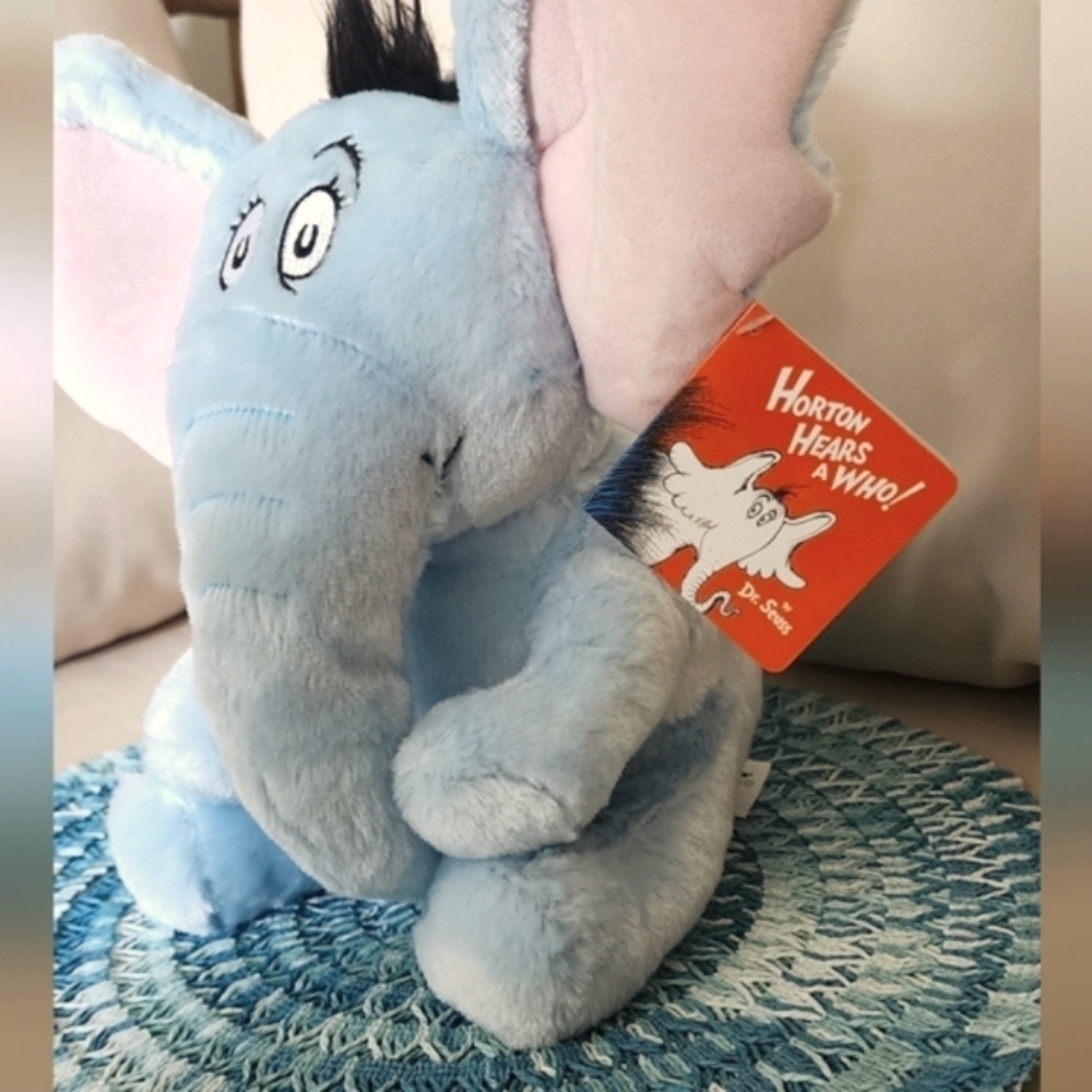 Horton Hears A Who Dr Seuss Elephant Stuffed Cozy 10 Inches Ages 3 & Up (NWT) - Picture 2 of 9